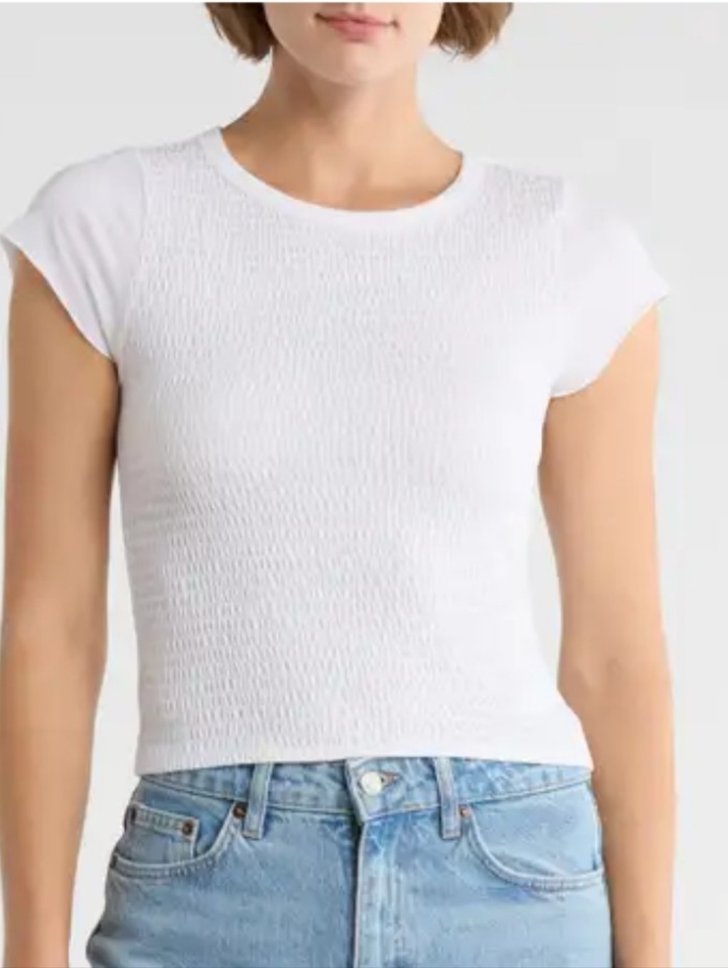 Nwt Florence By Mills Smocked Short Sleeve T-Shirt